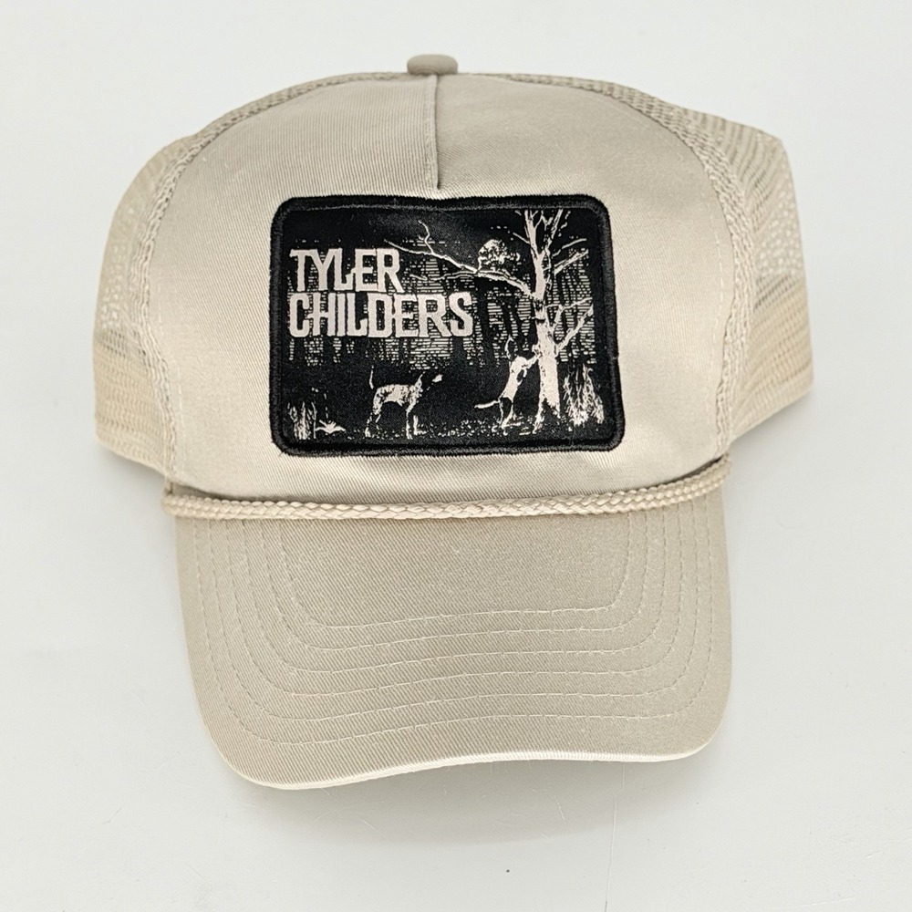 Tyler Childers Coonhound Trucker Hat Tan Snapback 2018 Tour Merch OSFA
